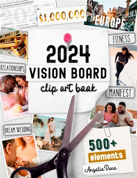 vision board clip art|2024 vision board pics.